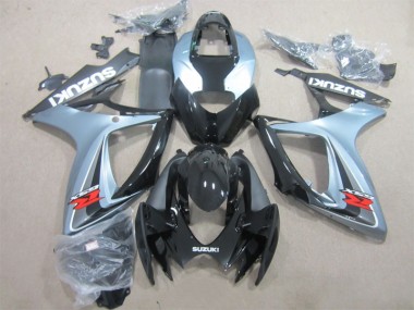 Noir Gris 06-07 Suzuki GSXR 600 Carénage Moto