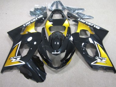 Noir Jaune 04-05 Suzuki GSXR 600 Carénage Moto