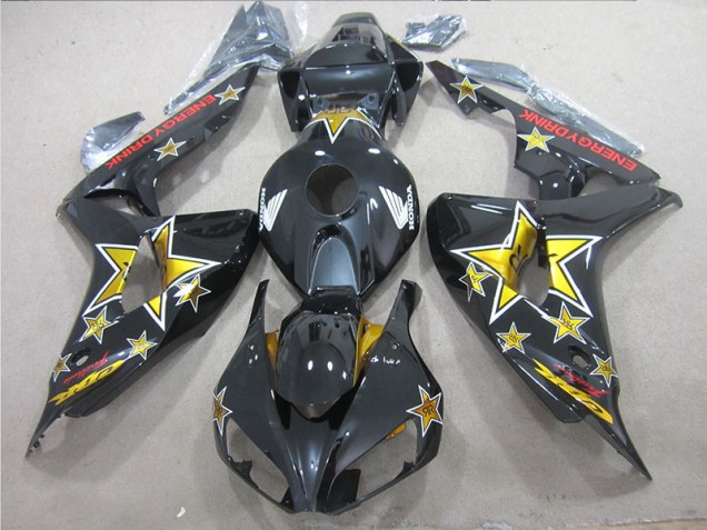 Noir Jaune Énergie DRINK 06-07 Honda CBR1000RR Carénage Moto Noir Jaune Énergie DRINK 06-07 Honda CBR1000RR Carénage Moto