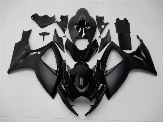 Noir Mat 06-07 Suzuki GSXR 600/750 Carénage Moto Noir Mat 06-07 Suzuki GSXR 600/750 Carénage Moto