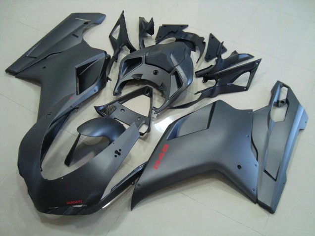 Noir Mat 07-14 Ducati 848 1098 1198 Carénage Moto Noir Mat 07-14 Ducati 848 1098 1198 Carénage Moto
