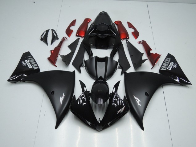 Noir Mat 09-11 Yamaha YZF R1 Carénages Moto Noir Mat 09-11 Yamaha YZF R1 Carénages Moto