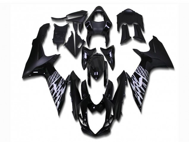 Noir Mat 11-21 Suzuki GSXR 600/750 Carénage Moto Noir Mat 11-21 Suzuki GSXR 600/750 Carénage Moto