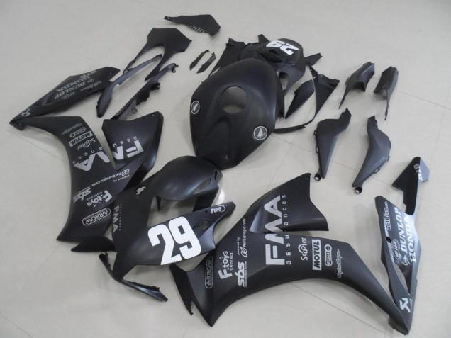 Noir Mat Gris Décalque 29 12-16 Honda CBR1000RR Carénage Moto Noir Mat Gris Décalque 29 12-16 Honda CBR1000RR Carénage Moto