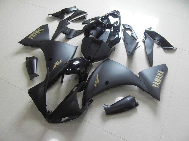 Noir Mat Or Décalque 09-11 Yamaha YZF R1 Carénage Moto Noir Mat Or Décalque 09-11 Yamaha YZF R1 Carénage Moto