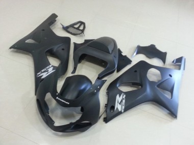 Noir Mat avec Argent GSXR 00-02 Suzuki GSXR 1000 Carénage Moto