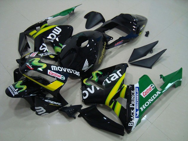 Noir Movistar 03-04 Honda CBR600RR Carénage Moto Noir Movistar 03-04 Honda CBR600RR Carénage Moto