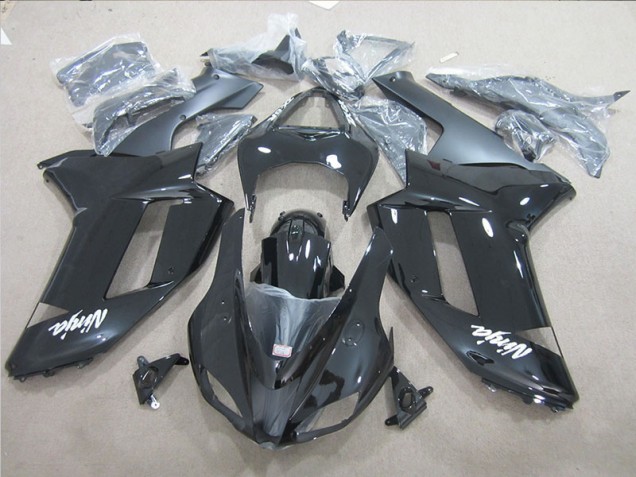 Noir Ninja 07-08 Kawasaki ZX6R Carénage Moto Noir Ninja 07-08 Kawasaki ZX6R Carénage Moto
