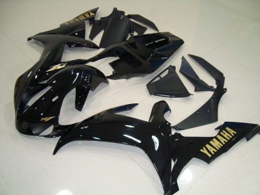 Noir Or 02-03 Yamaha YZF R1 Carénage Moto