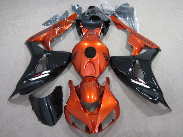 Noir Orange 06-07 Honda CBR1000RR Carénage Moto Noir Orange 06-07 Honda CBR1000RR Carénage Moto