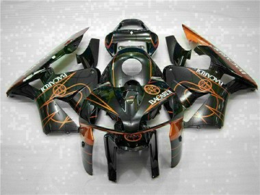 Noir Orange BACARDI 05-06 Honda CBR600RR Carénage Moto