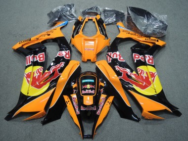 Noir Orange Red Bull 11-15 Kawasaki ZX10R Carénage Moto