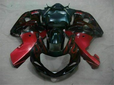 Noir Rouge 01-03 Suzuki GSXR 600/750 Carénage Moto