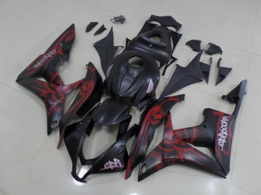 Noir Rouge 07-08 Honda CBR600RR Carénages Moto