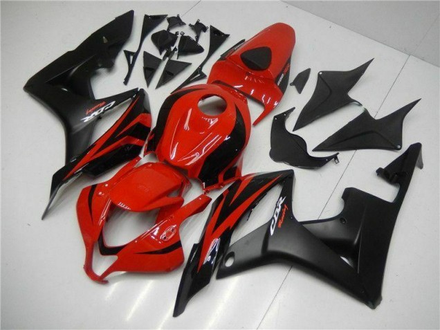 Noir Rouge 07-08 Honda CBR600RR Kit Carénages Motos Noir Rouge 07-08 Honda CBR600RR Kit Carénages Motos