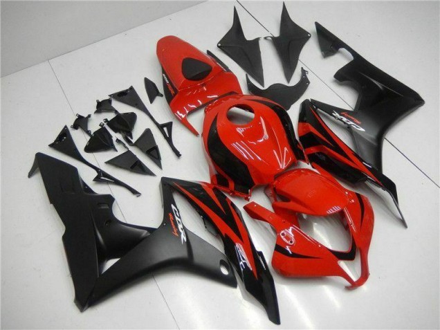 Noir Rouge 07-08 Honda CBR600RR Kit Carénages Motos Noir Rouge 07-08 Honda CBR600RR Kit Carénages Motos