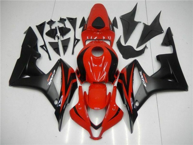 Noir Rouge 07-08 Honda CBR600RR Kit Carénages Motos Noir Rouge 07-08 Honda CBR600RR Kit Carénages Motos