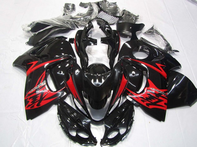 Noir Rouge 08-19 Suzuki GSXR 1300 Hayabusa Carrosserie Moto Noir Rouge 08-19 Suzuki GSXR 1300 Hayabusa Carrosserie Moto