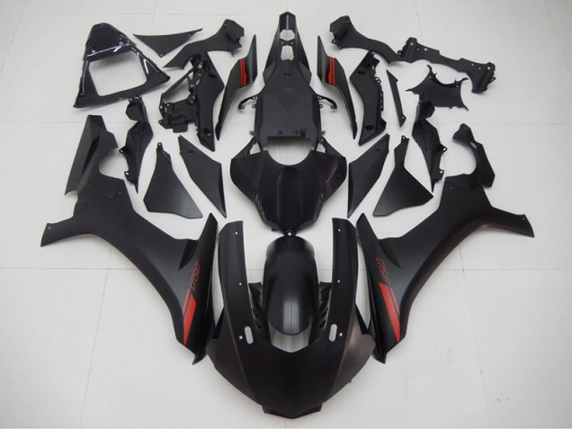 Noir Rouge 15-19 Yamaha YZF R1 Carénage Moto