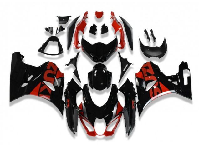 Noir Rouge 17-21 Suzuki GSXR 1000 Carénage Moto Noir Rouge 17-21 Suzuki GSXR 1000 Carénage Moto