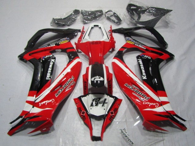 Noir Rouge 84 11-15 Kawasaki ZX10R Carénage Moto