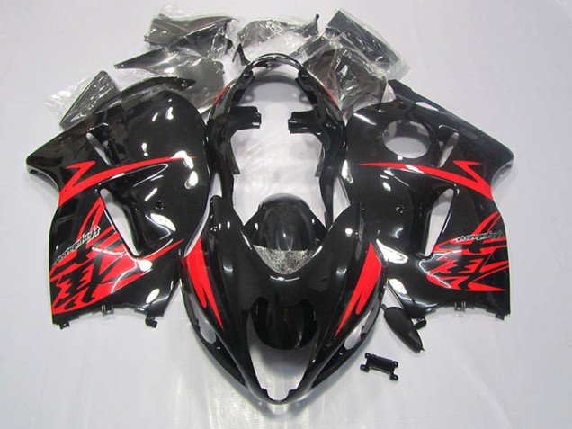 Noir Rouge 96-07 Suzuki GSXR 1300 Hayabusa Carénage Moto Noir Rouge 96-07 Suzuki GSXR 1300 Hayabusa Carénage Moto