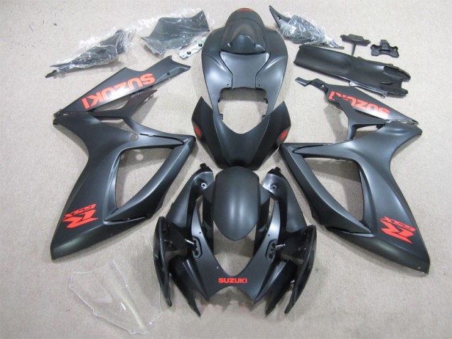 Noir Rouge Décalque 06-07 Suzuki GSXR 600 Carénage Moto Noir Rouge Décalque 06-07 Suzuki GSXR 600 Carénage Moto