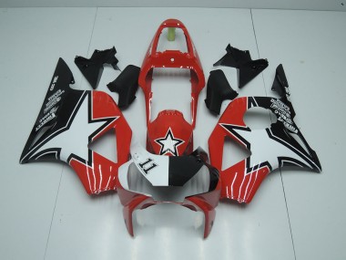 Noir Rouge Étoile 02-03 Honda CBR900RR 954 Carénage Moto