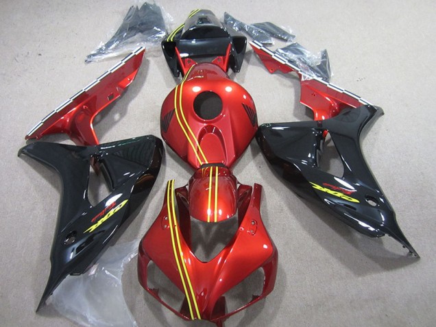 Noir Rouge Jaune 06-07 Honda CBR1000RR Carénage Moto Noir Rouge Jaune 06-07 Honda CBR1000RR Carénage Moto