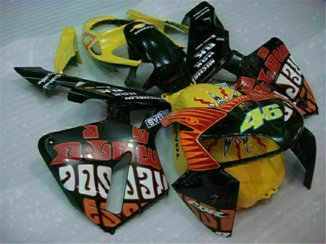 Noir Rouge Jaune 46 05-06 Honda CBR600RR Carénage Moto Noir Rouge Jaune 46 05-06 Honda CBR600RR Carénage Moto