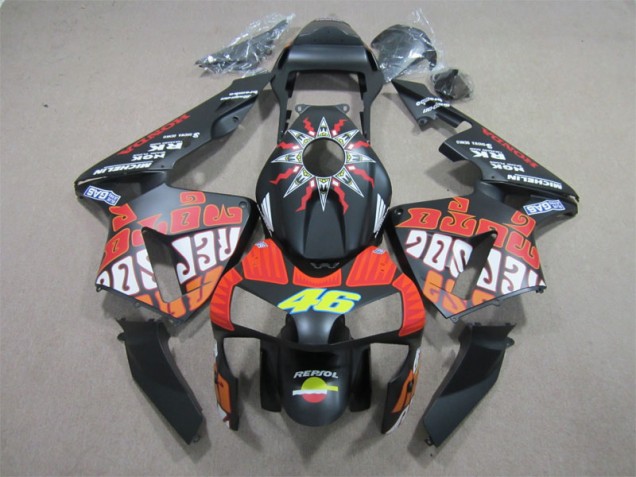 Noir Rouge Repsol 46 03-04 Honda CBR600RR Carénage Moto Noir Rouge Repsol 46 03-04 Honda CBR600RR Carénage Moto