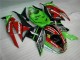 Noir Rouge Vert Motocard 09-12 Kawasaki ZX6R Carénage Moto Noir Rouge Vert Motocard 09-12 Kawasaki ZX6R Carénage Moto