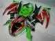 Noir Rouge Vert Motocard 09-12 Kawasaki ZX6R Carénage Moto Noir Rouge Vert Motocard 09-12 Kawasaki ZX6R Carénage Moto