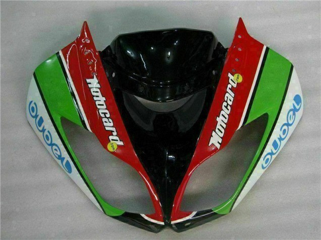 Noir Rouge Vert Motocard 09-12 Kawasaki ZX6R Carénage Moto Noir Rouge Vert Motocard 09-12 Kawasaki ZX6R Carénage Moto