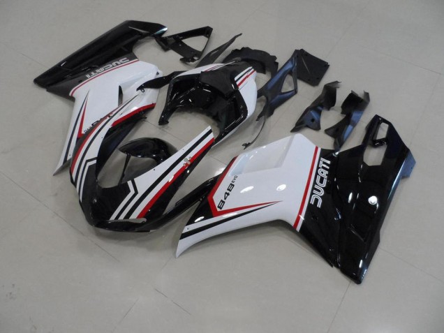 Noir Tricolore 07-14 Ducati 848 1098 1198 Carénage Moto Noir Tricolore 07-14 Ducati 848 1098 1198 Carénage Moto