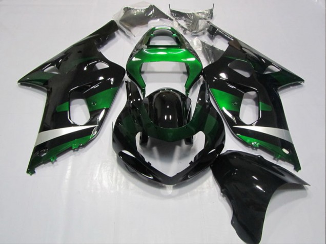 Noir Vert 01-03 Suzuki GSXR 600 Carénages Moto