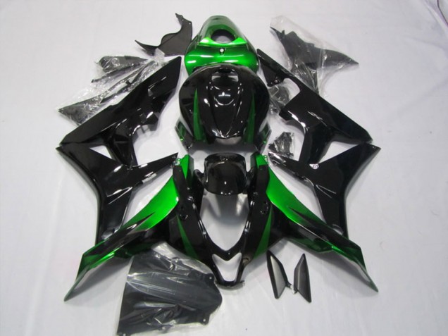 Noir Vert 07-08 Honda CBR600RR Carénages Moto Noir Vert 07-08 Honda CBR600RR Carénages Moto