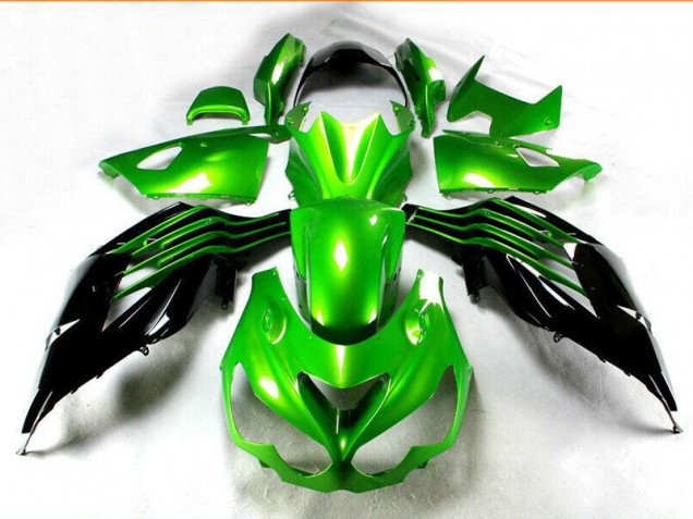 Noir Vert 12-21 Kawasaki ZX14R ZZR1400 Carénages Moto Noir Vert 12-21 Kawasaki ZX14R ZZR1400 Carénages Moto