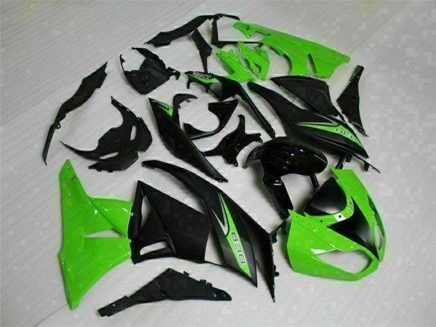 Noir Vert 636 09-12 Kawasaki ZX6R Carénage Moto Noir Vert 636 09-12 Kawasaki ZX6R Carénage Moto
