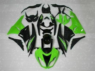 Noir Vert 636 09-12 Kawasaki ZX6R Carénage Moto