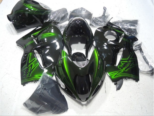 Noir Vert 96-07 Suzuki GSXR 1300 Hayabusa Carénage Moto Noir Vert 96-07 Suzuki GSXR 1300 Hayabusa Carénage Moto