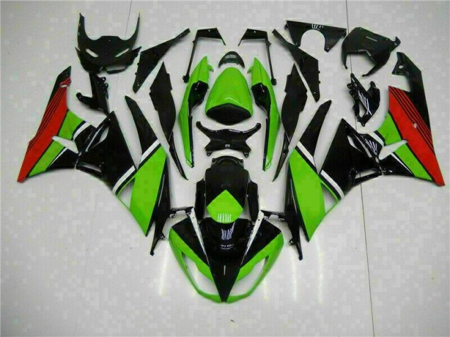 Noir Vert Rouge 09-12 Kawasaki ZX6R Carénage Moto Noir Vert Rouge 09-12 Kawasaki ZX6R Carénage Moto