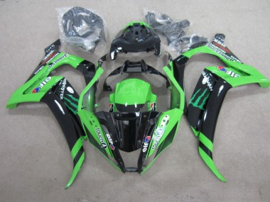 Noir Vert Touch4 Monster 11-15 Kawasaki ZX10R Carénage Moto