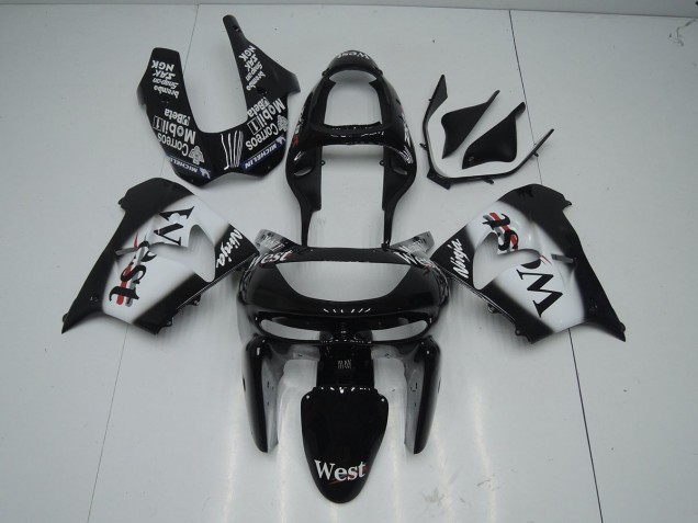 Noir West 98-99 Kawasaki ZX9R Carénage Moto Noir West 98-99 Kawasaki ZX9R Carénage Moto
