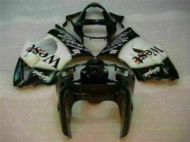 Noir West Ninja 00-02 Kawasaki ZX6R Carénage Moto