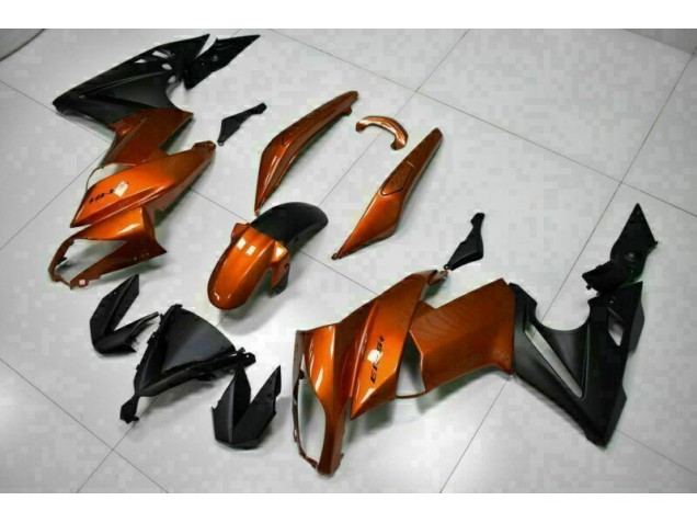 Orange 09-11 Kawasaki EX650 Carénage Moto Orange 09-11 Kawasaki EX650 Carénage Moto