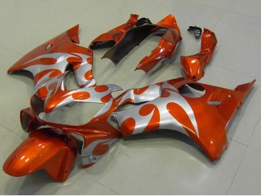 Orange Argent 04-07 Honda CBR600 F4i Carénage Moto