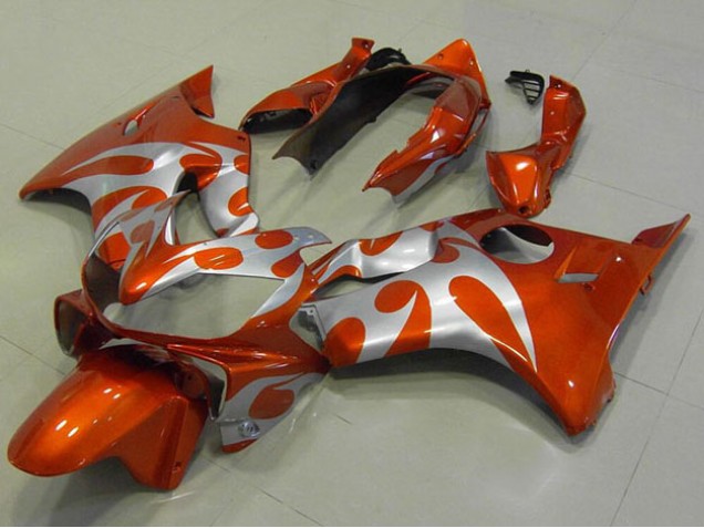Orange Argent 04-07 Honda CBR600 F4i Carénage Moto Orange Argent 04-07 Honda CBR600 F4i Carénage Moto