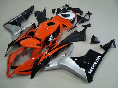 Orange Argent Noir 07-08 Honda CBR600RR Carénage Moto