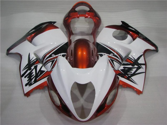 Orange Blanc Noir 96-07 Suzuki GSXR 1300 Hayabusa Carénage Moto Orange Blanc Noir 96-07 Suzuki GSXR 1300 Hayabusa Carénage Moto